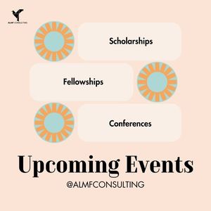 Upcoming events: scholarships, fellowships, conferences